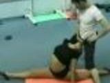 Girl fucked in crazy sex positions in the gym