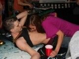 Hot college chick fucking at a party