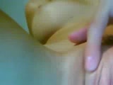 Cute blonde teen masturbating on webcam