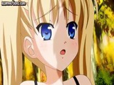  Blonde Anime Babe With Huge Tits Eats His Cock And Gets Banged In The Forest 