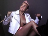 Miley Cyrus Topless On Set