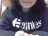  Nena chilena muestra las tetas por Webcam 