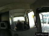  Dark haired babe banging in fake taxi 