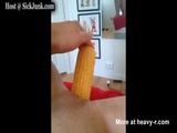 Teen Adding Cream To Her Corn  - Teen Videos