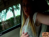  Natural teen Alex Blake wet pussy fucked in the car 
