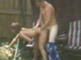 Brother Catches Sister Getting Fucked In The Backyard